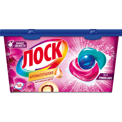 Капсулы для стирки Лоск Малазийский цветок 12шт 936₽