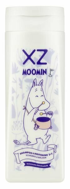 XZ Moomin 2в1 детский шампунь и бальзам для волос, 250 мл (из Финляндии)