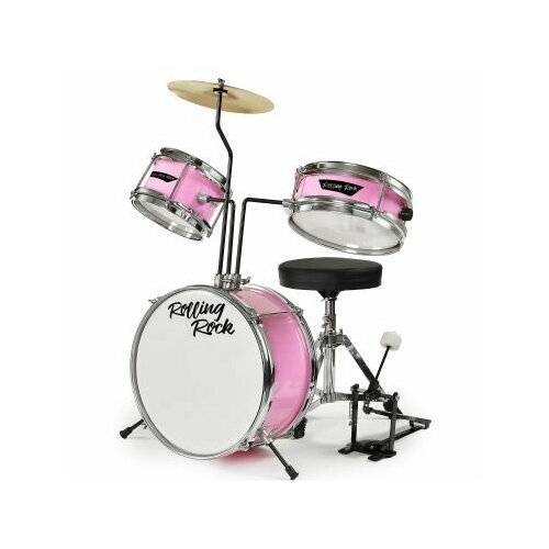 Ударная установка Rolling Rock KIDS JR-1286 PK розовый