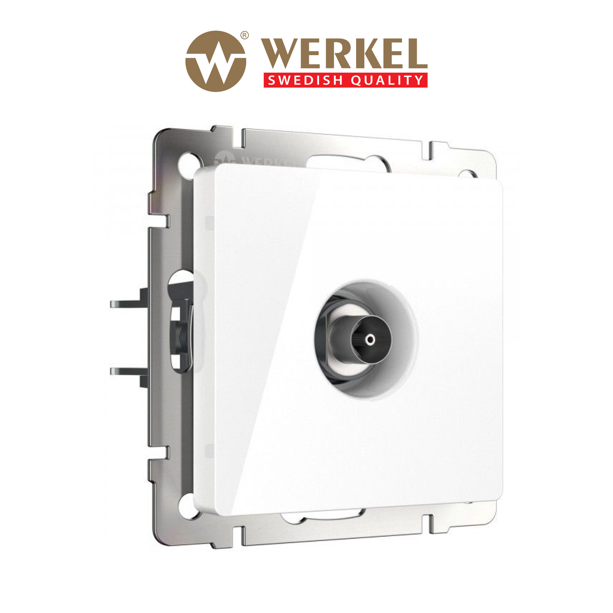 ТВ-розетка оконечная Werkel W1183001 белый IP20