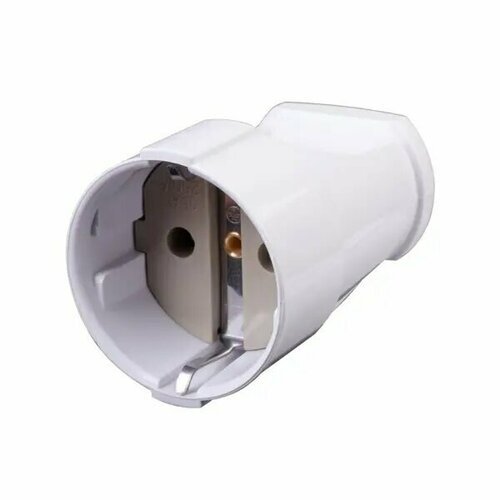 Розетка кабельная 250 В с заземлением 16 А цвет белый 449₽