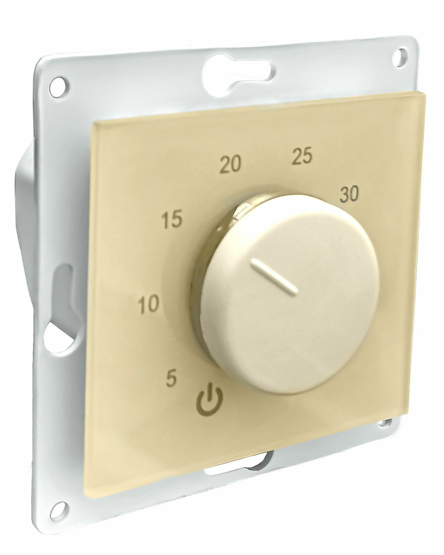 фото Th-HF-G-B Механический термостат под рамку Schneider Electric Glossa (бежевый)