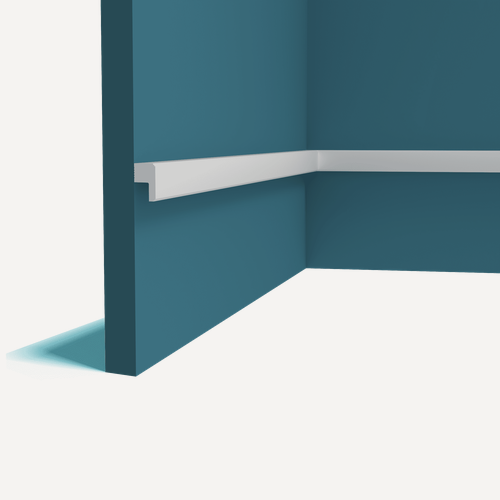 Изображение товара Молдинг угловой Перфект Plus P179, 3 x 2 x 200 см, белый, под покраску, дюрополимер, влагостойкий, 1 шт