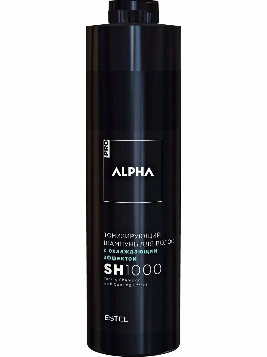 ESTEL Тонизирующий шампунь для волос с охлаждающим эффектом ALPHA PRO, 1000 мл