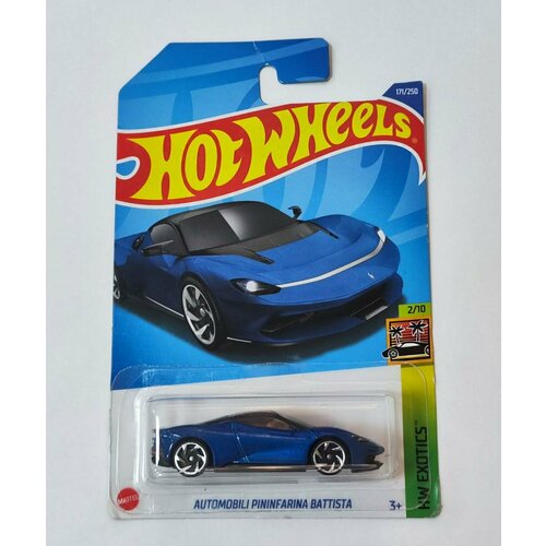 Hot Wheels Машинка базовой коллекции AUTOMOBILI PININFARINA BATTISTA синяя C4982/HCX53