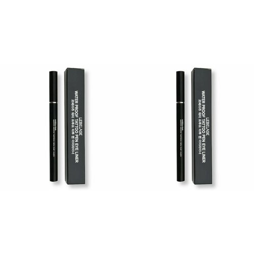 Водостойкая подводка для глаз Lebelage Water Proof tattoo Pen Eye Liner черный 08 г 2 шт 1585₽