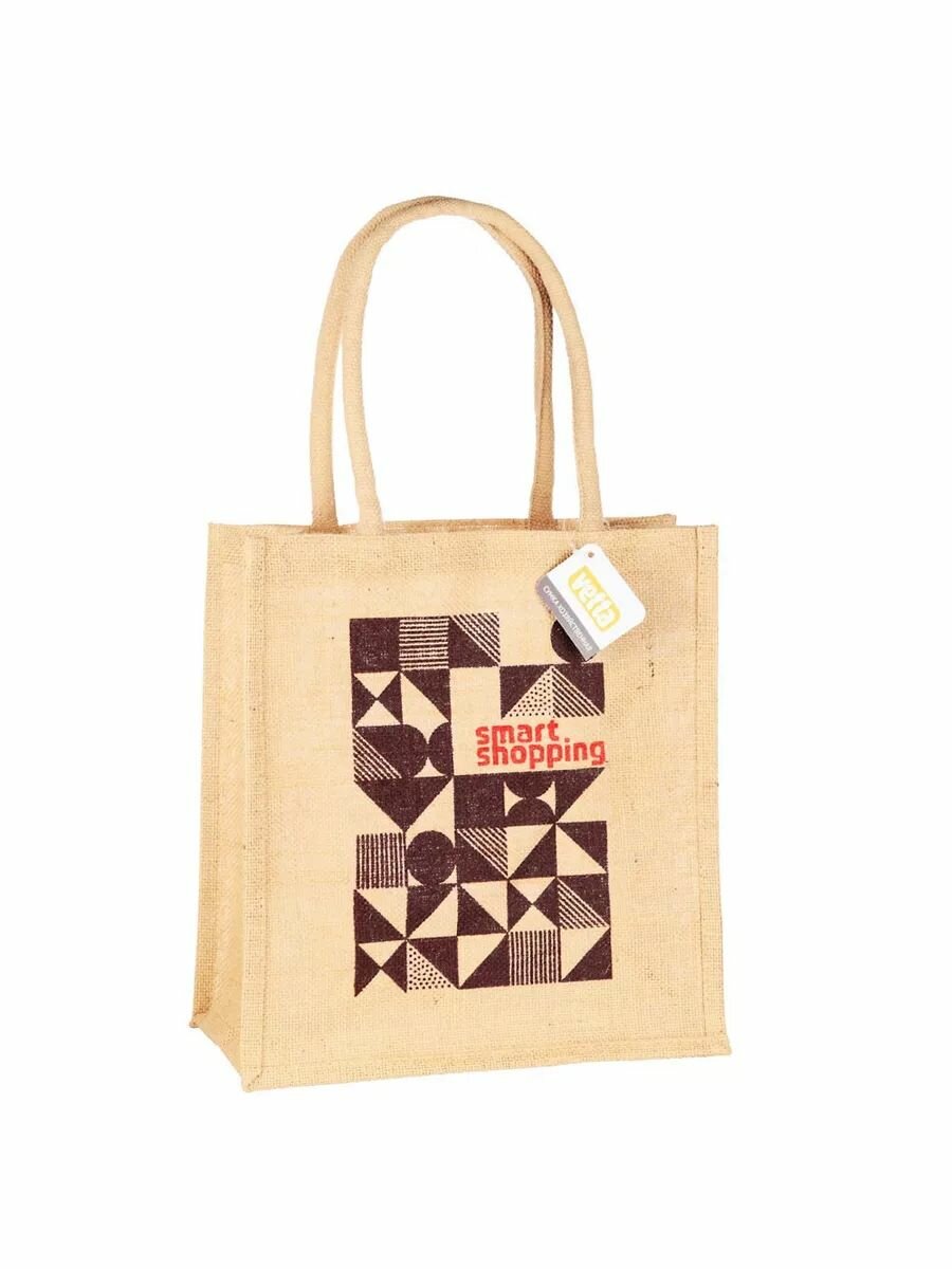 фото Сумка хозяйственная джутовая, 32x34x18см, Smart Shopping