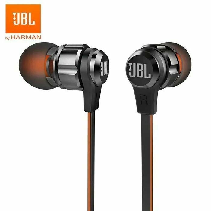 Проводные наушники JBL T180A, black