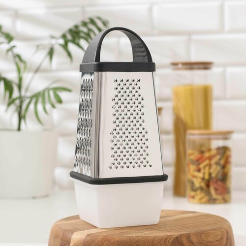 Тёрка с контейнером 13x135x24 см цвет ручки чёрный 1182₽