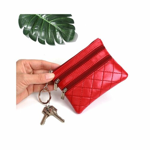 Кошелек YUMA фактура тиснение красный 360₽