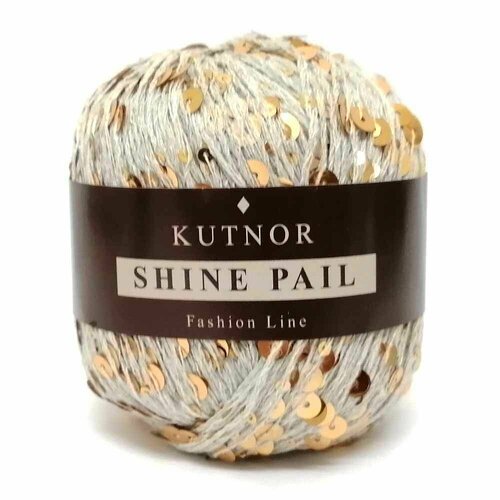 Пряжа Kutnor Shine Pail 157 Кутнор Шайн Пэйл, 98% хлопок, 2% пайетки, 50 г, 120 м, 1 моток.