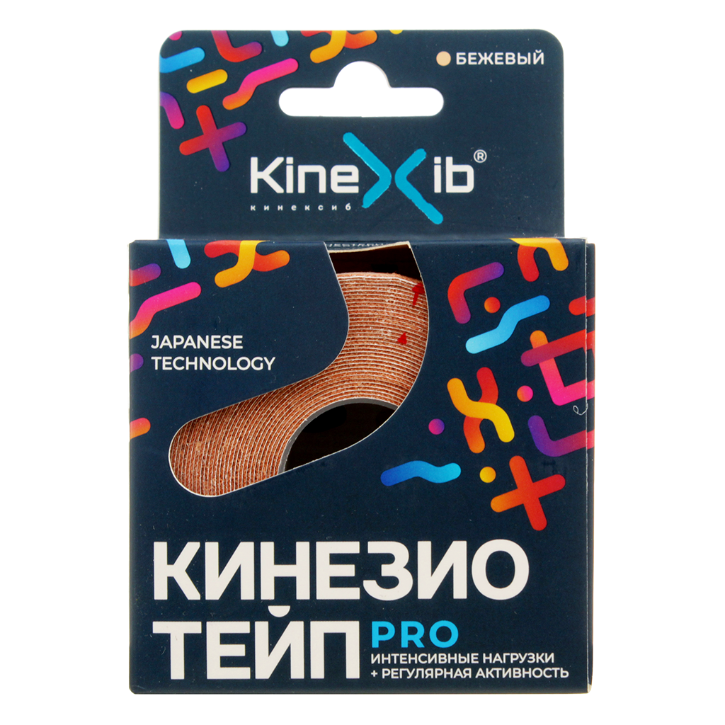 Кинезио-тейп Kinexib Pro бежевый 5 м х 5 см 1 шт