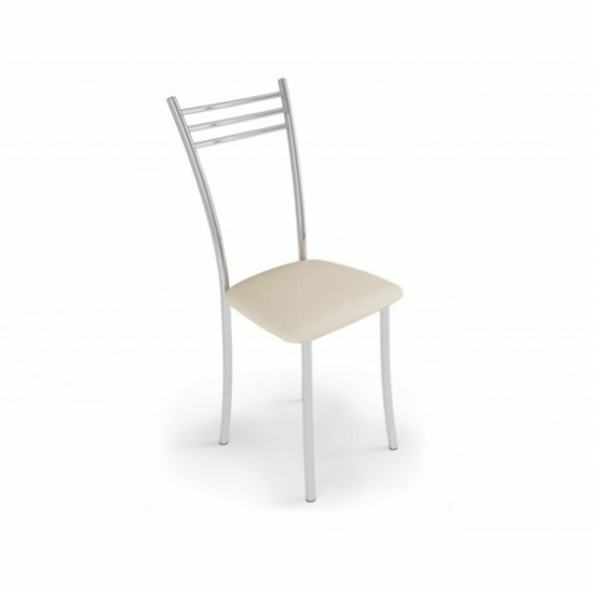 фото Стул хром - экокожа Крем