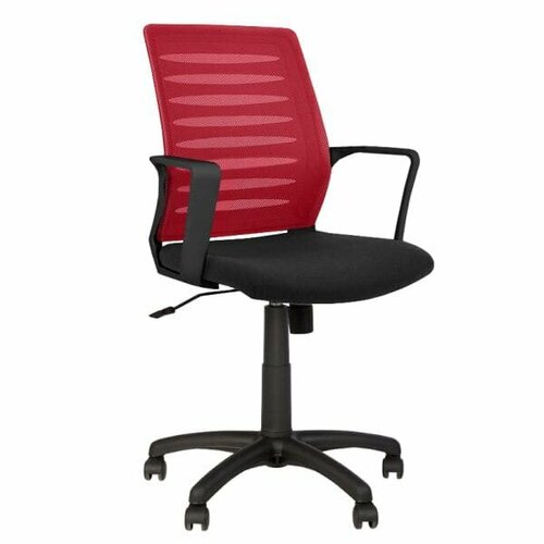 WEBSTAR (Вебстар) PL62 C-11 / OH-6 Кресло компьютерное офисное ткань черная / сетка красная