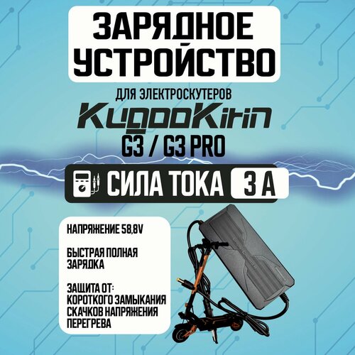 Зарядное устройство для Kugoo G3 / G3 PRO 58.8V 3A DC2.5
