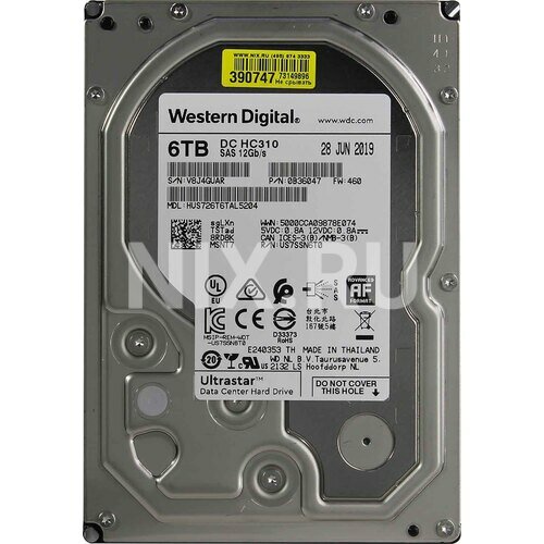 Жесткий диск Western digital DC HC310 HUS726T6TAL5204