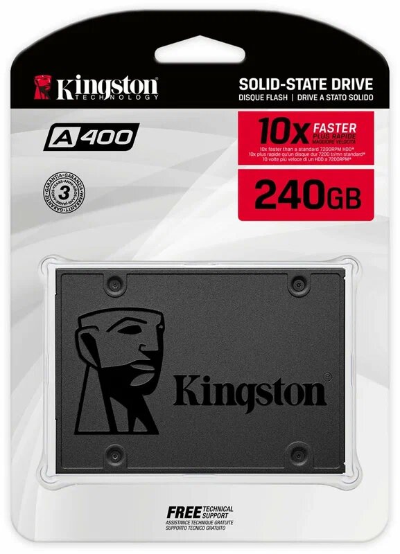 Твердотельный накопитель Kingston A400 240 ГБ SATA SA400S37/240G