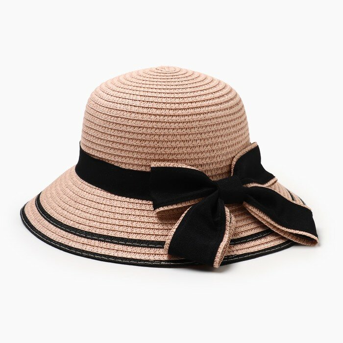 Шляпа для девочки MINAKU "Модница", цвет розовый, р-р 52