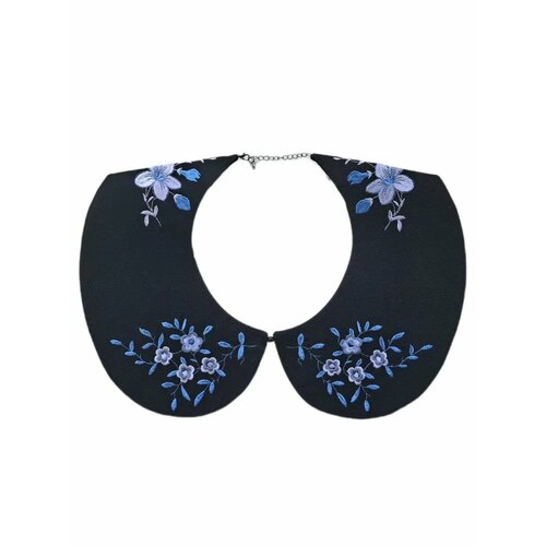 Воротник съемный с вышивкой льняной