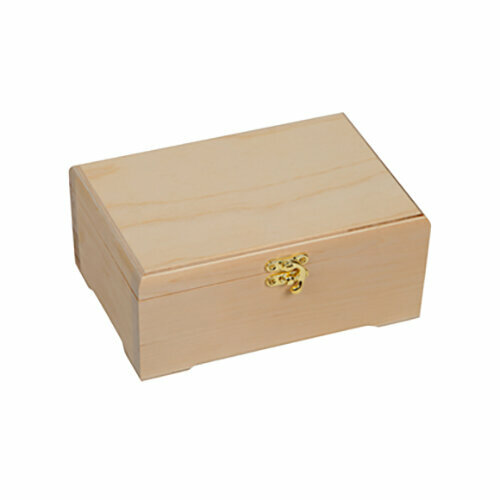 Заготовка для декорирования Ладья Шкатулка без ячеек фанера 19 х 10 х 7 см ШК19107 2168₽