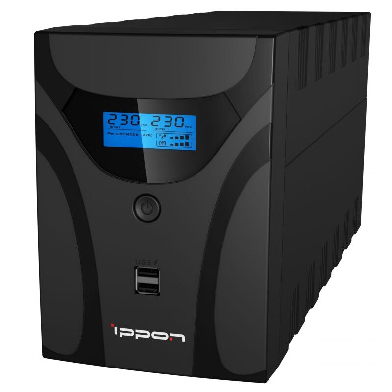 Интерактивный ИБП IPPON Smart Power Pro II Euro 1200 черный 1029740