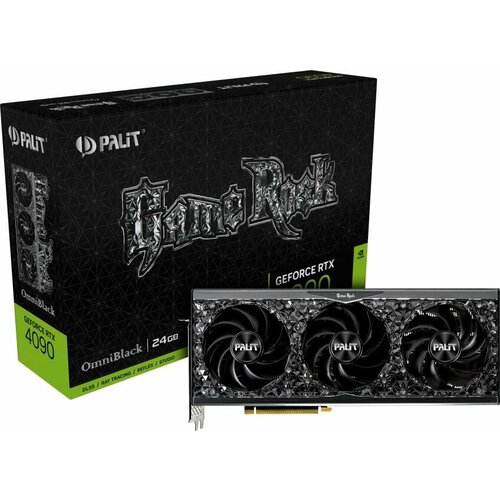 PALIT Видеокарта Palit PCI-E 40 PA-RTX4090 GAMEROCK OMNIBLACK NVIDIA GeForce RTX 4090 24Gb 384bit GDDR6X 223521000 HDMIx1 DPx3 HDCP Ret NED4090019SB-1020Q V1 33793000₽