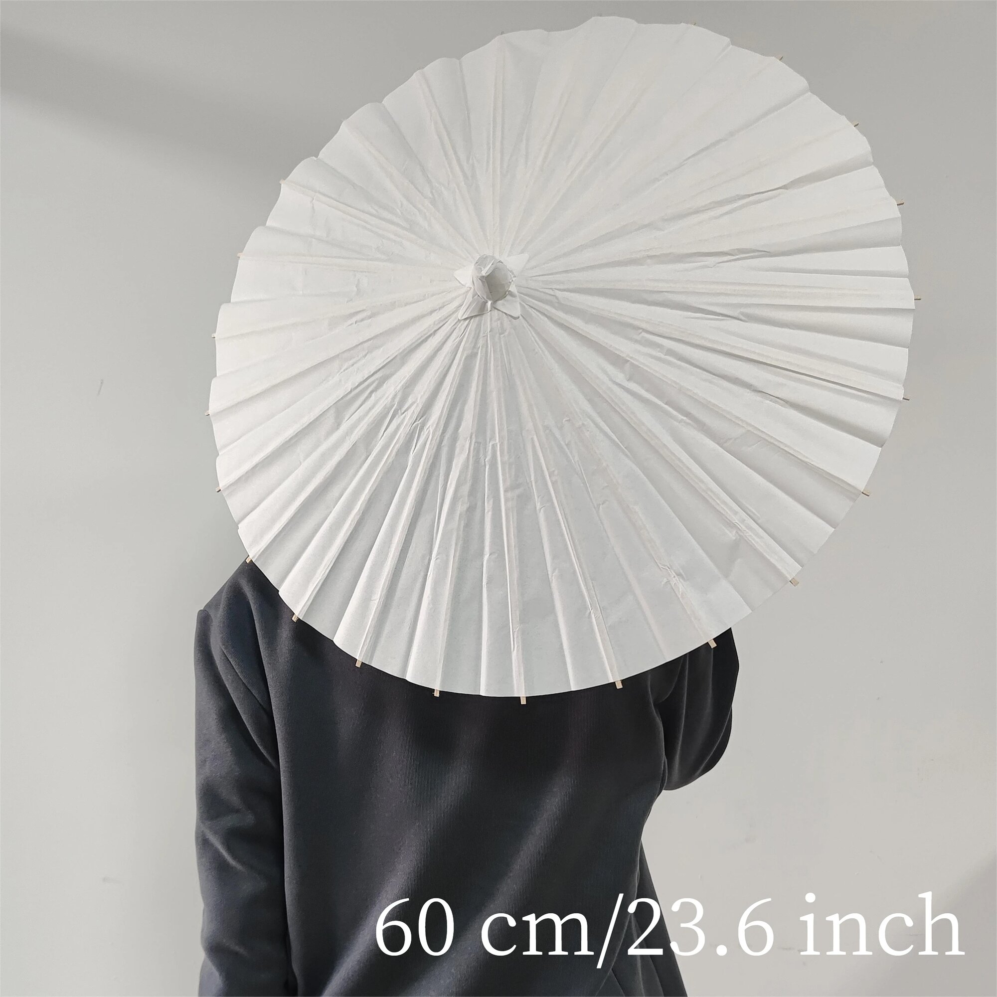 Бумажные зонты 60/80 см бамбуковые для декора 60cm 23.6inches 10pcs