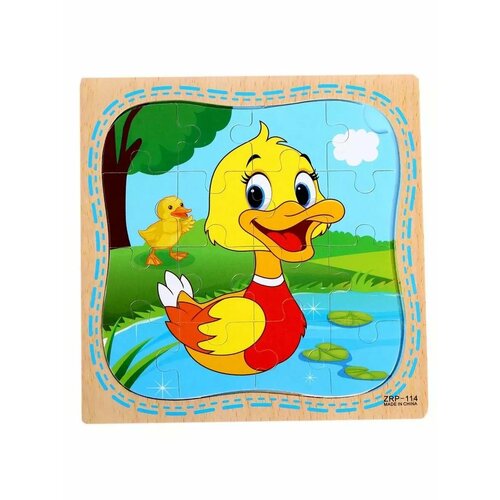 Пазл в рамке Уточка для малышей развивающий 485₽