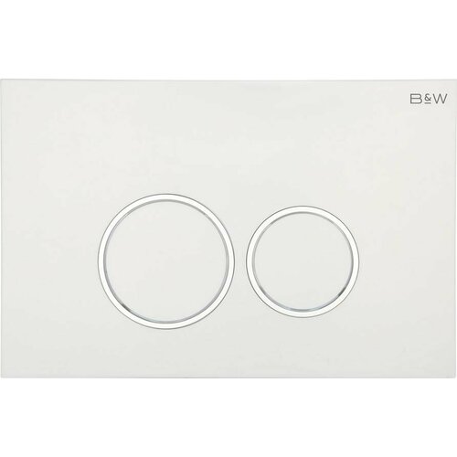 Клавиша смыва BlackWhite Universe WPI-09511 белый глянец 6986₽