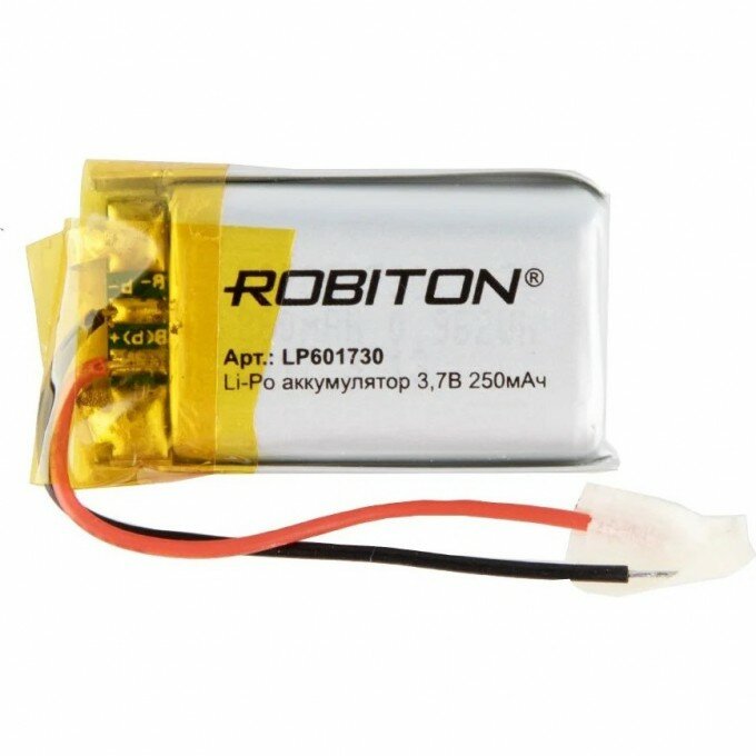 Аккумулятор ROBITON LP601730 3.7В 250мАч PK1, 1шт