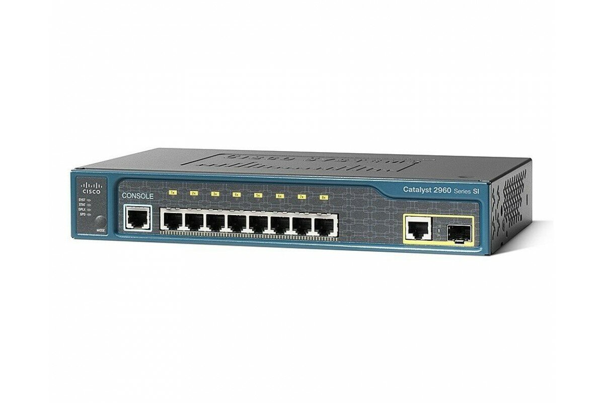 Коммутатор Cisco WS-C2960CG-8TC-L 8 х LAN 2 х SFP 1 Гбит/с