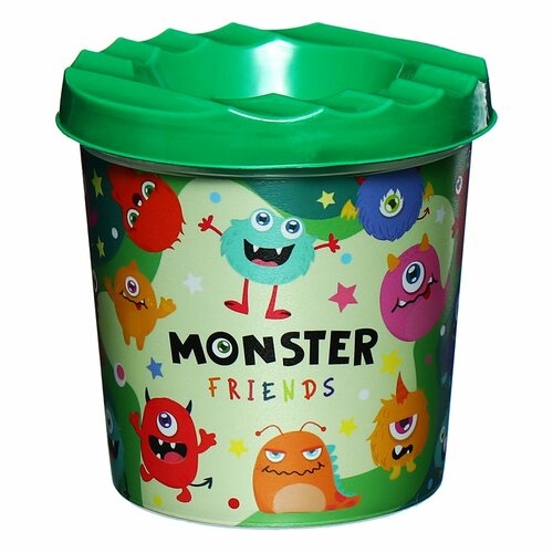 Стакан непроливайка одинарный 210мл Calligrata Монстрики с рисунком 10шт 527₽