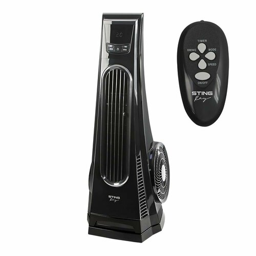 Напольный вентилятор колонного типа с LED дисплеем и пультом ДУ STINGRAY ST-FN4126A черный 1196200₽