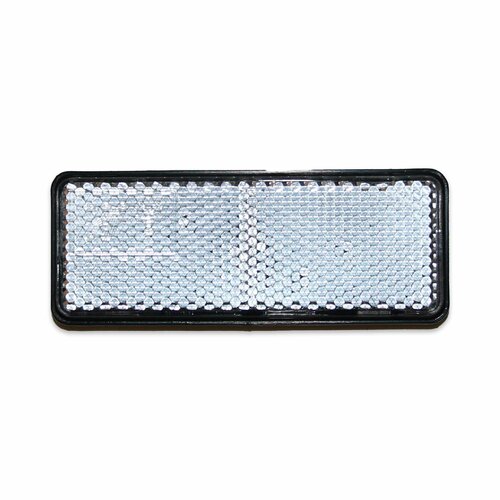 Светоотражающий катафот прямоугольный TRAILERCOM на клейкой ленте белый 275₽