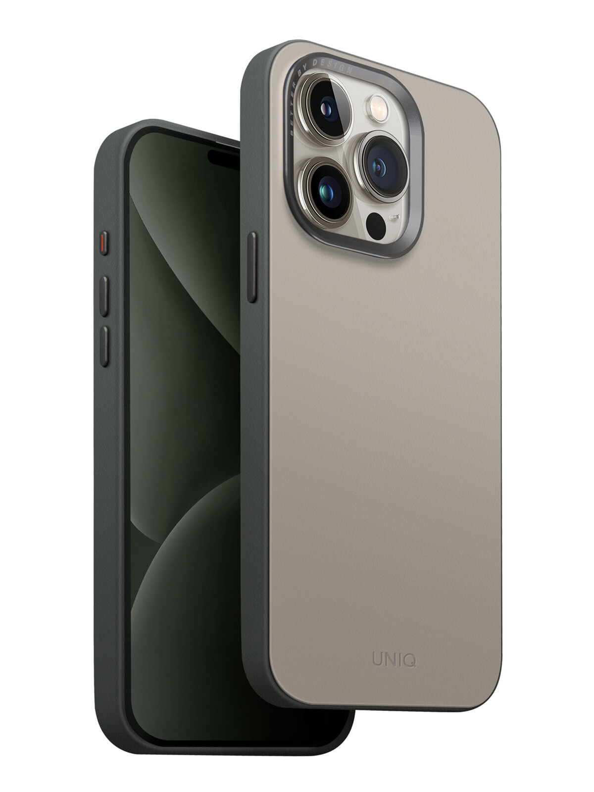 Uniq для iPhone 15 Pro Max чехол Lyden DS Ivory/Lychen Green (Magsafe) — фото 1