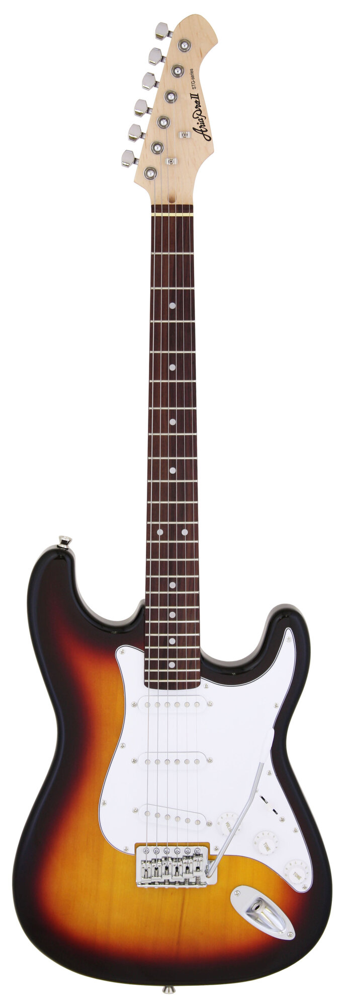 ARIA STG-003 3TS Гитара электрическая. Корпус: липа. Гриф: клён. Накладка на гриф: палисандр.