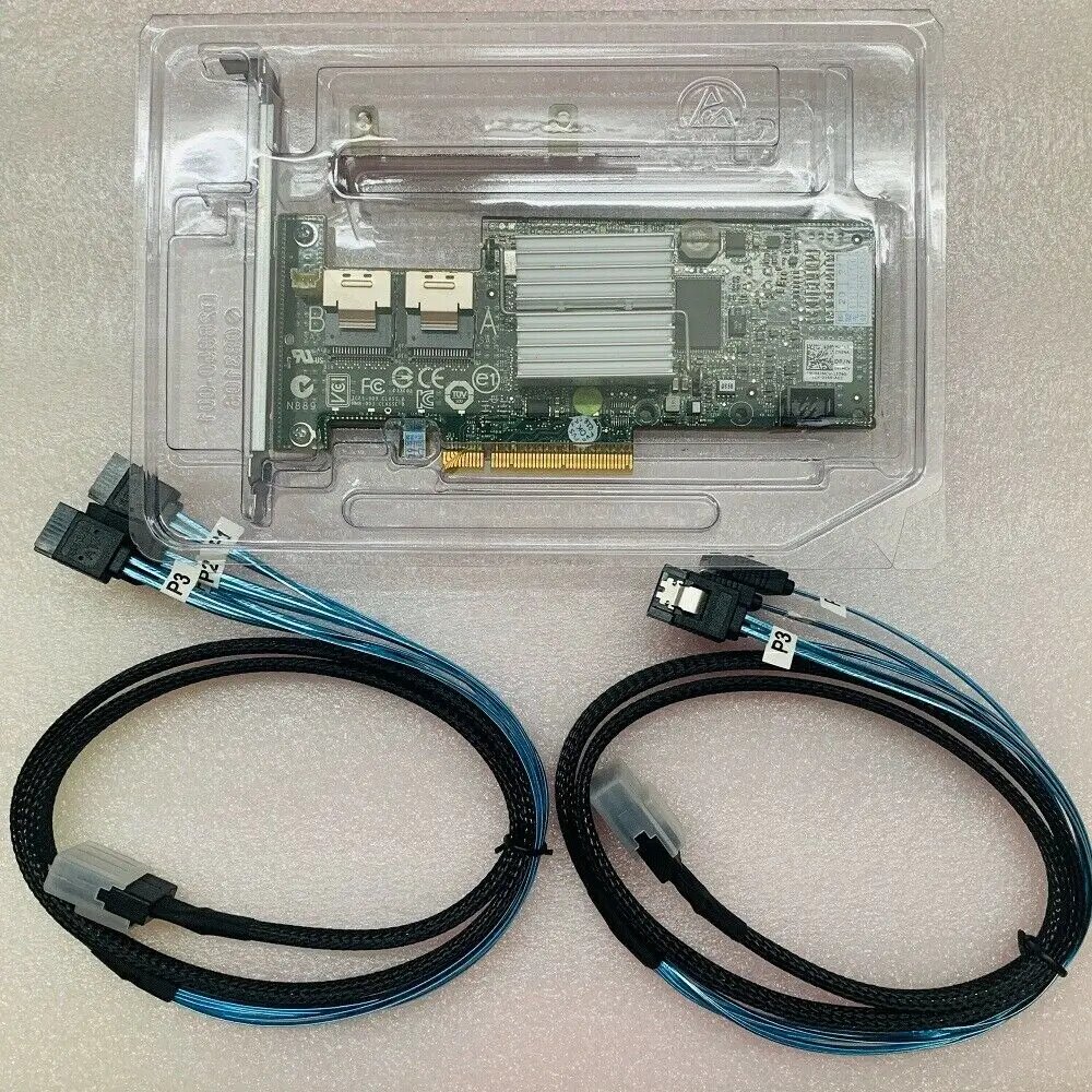 For Dell H200 6Gbps HBA LSI 9211 P20 IT Mode ZFS FreeNAS unRAID + 2* SATA Cable — фото 1