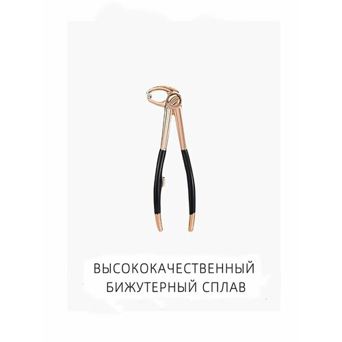 Брошь Blucome, фианит, искусственный камень, золотой