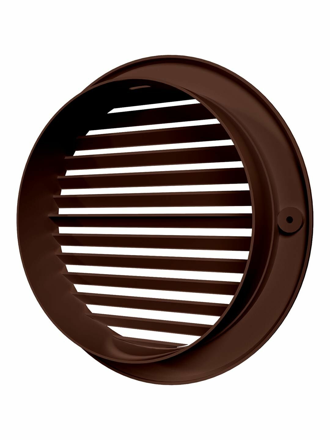 Решетка вентиляционная круглая Era 15РКН кор, ASA-пластик, D150 мм, наружная, D186 мм, коричневый — фото 1