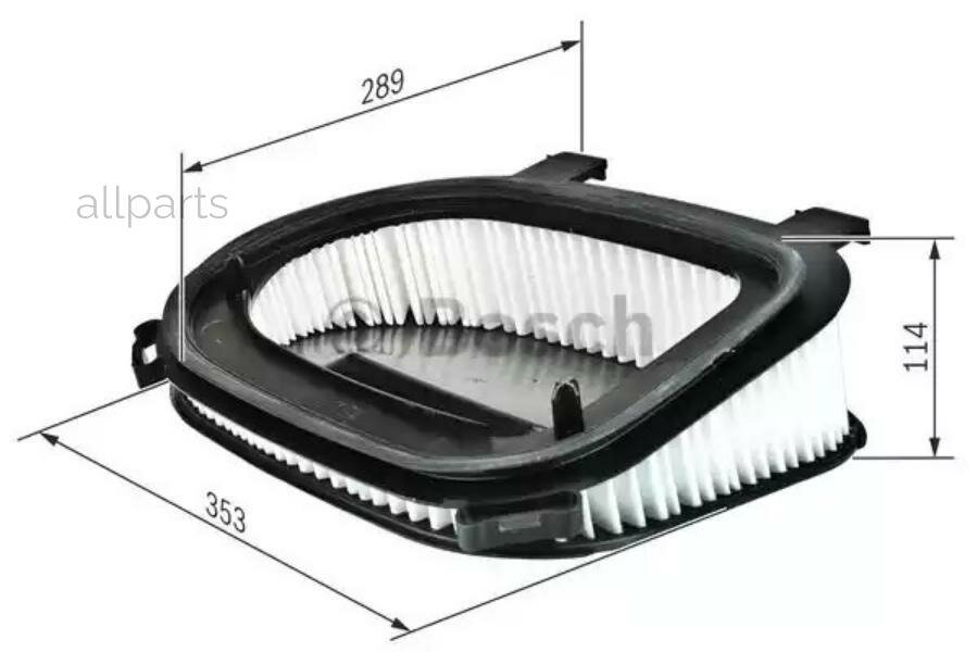 BOSCH F026400366 фильтр воздушный!\ BMW F25 X3 2.0/3.0D/E70 X5 3.0D10>