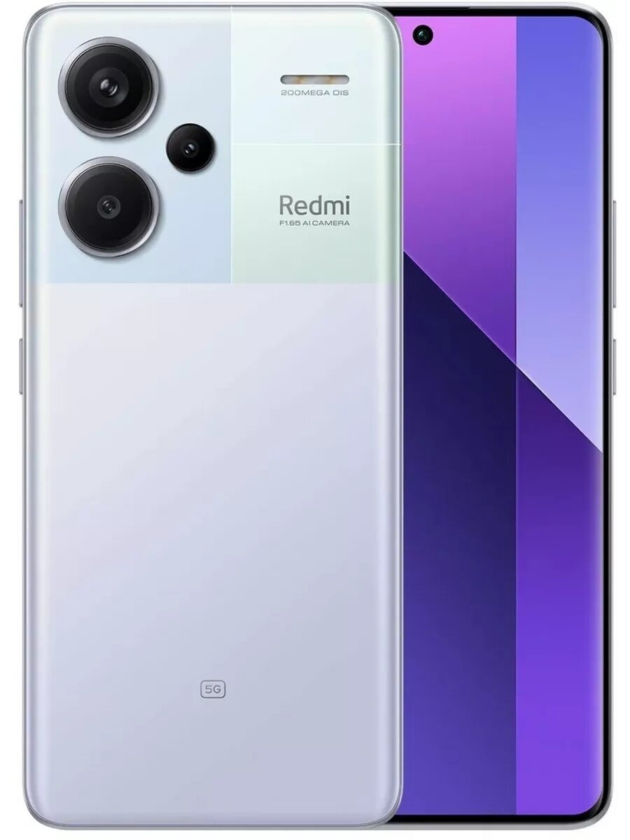 Смартфон Xiaomi Redmi Note 13 Pro +, 8/256 GB, RU, nano SIM + eSIM, Aurora Purple / фиолетовый