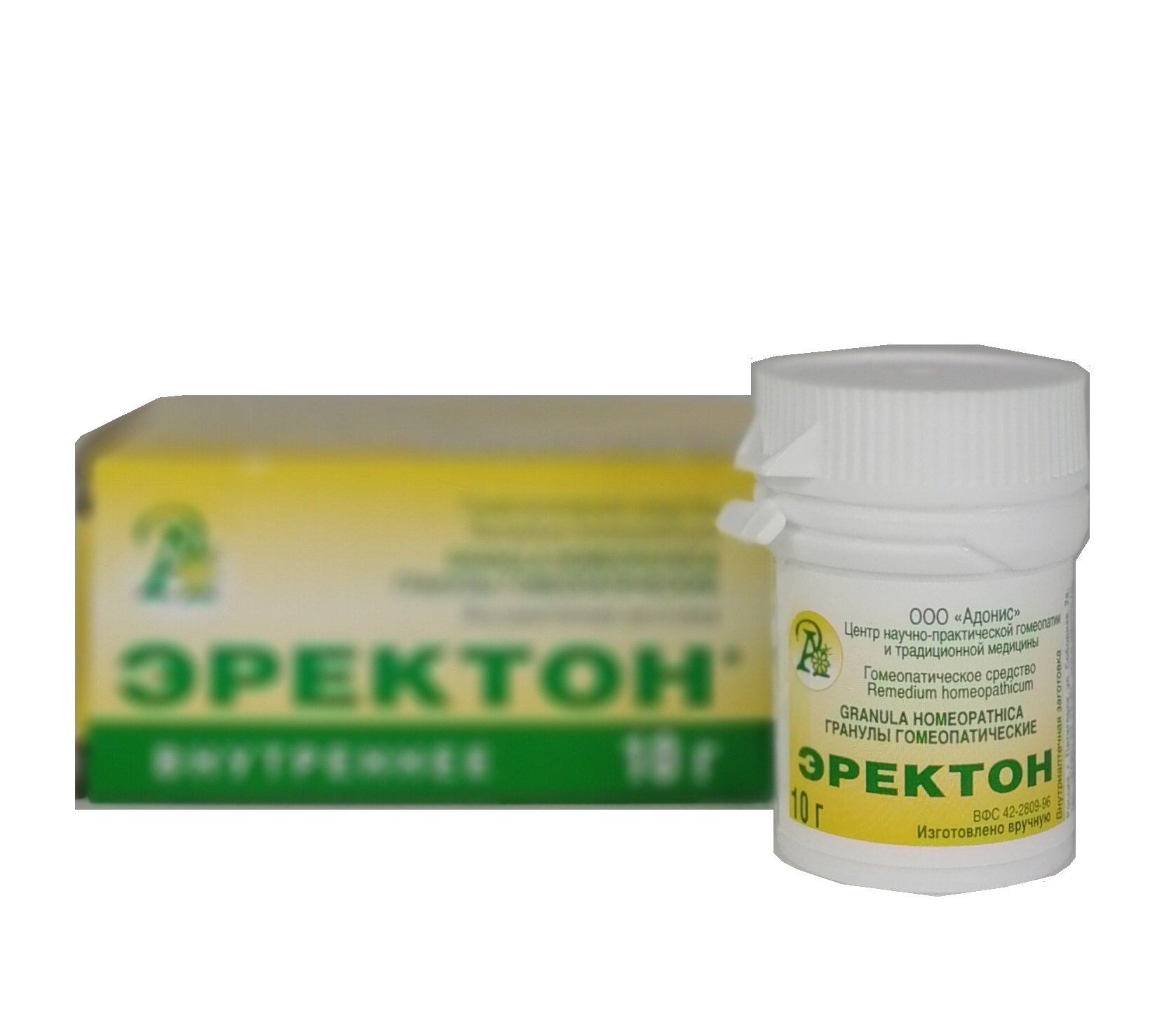 Изображение Гранулы гомеопатические "Эректон"