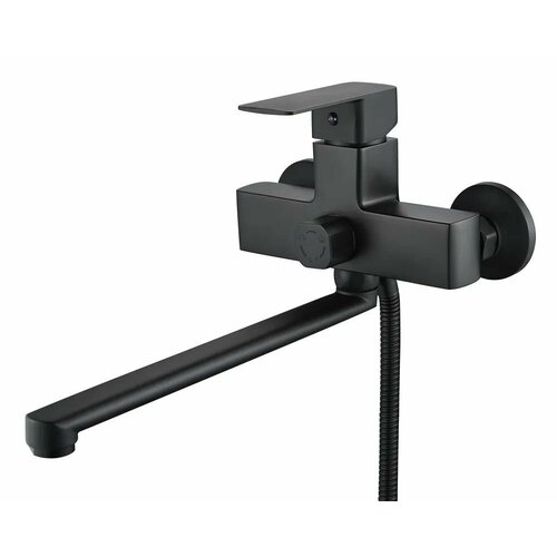 Смеситель для ванны с длинным изливом, черный A1063Н