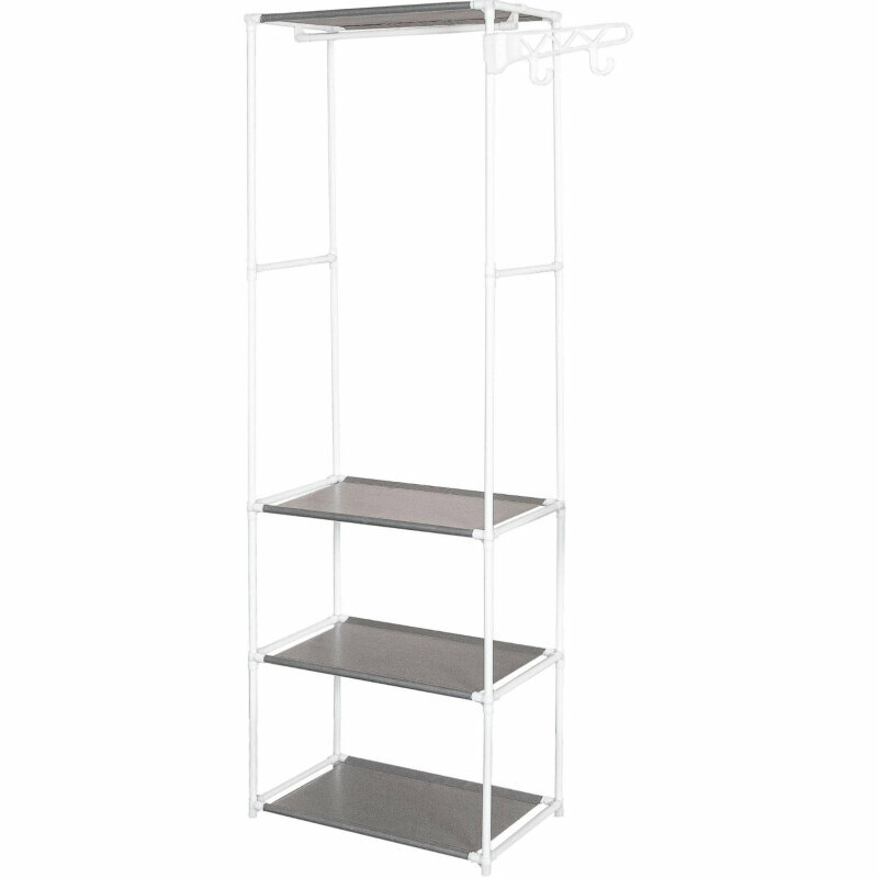 Вешалка LS_гардеробная напольная Helex Home W-04-1, белая, 2103925