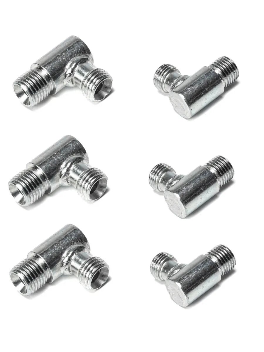 S17 Штуцер для РВД угловой (S17xS17 М14х15) 6 шт.