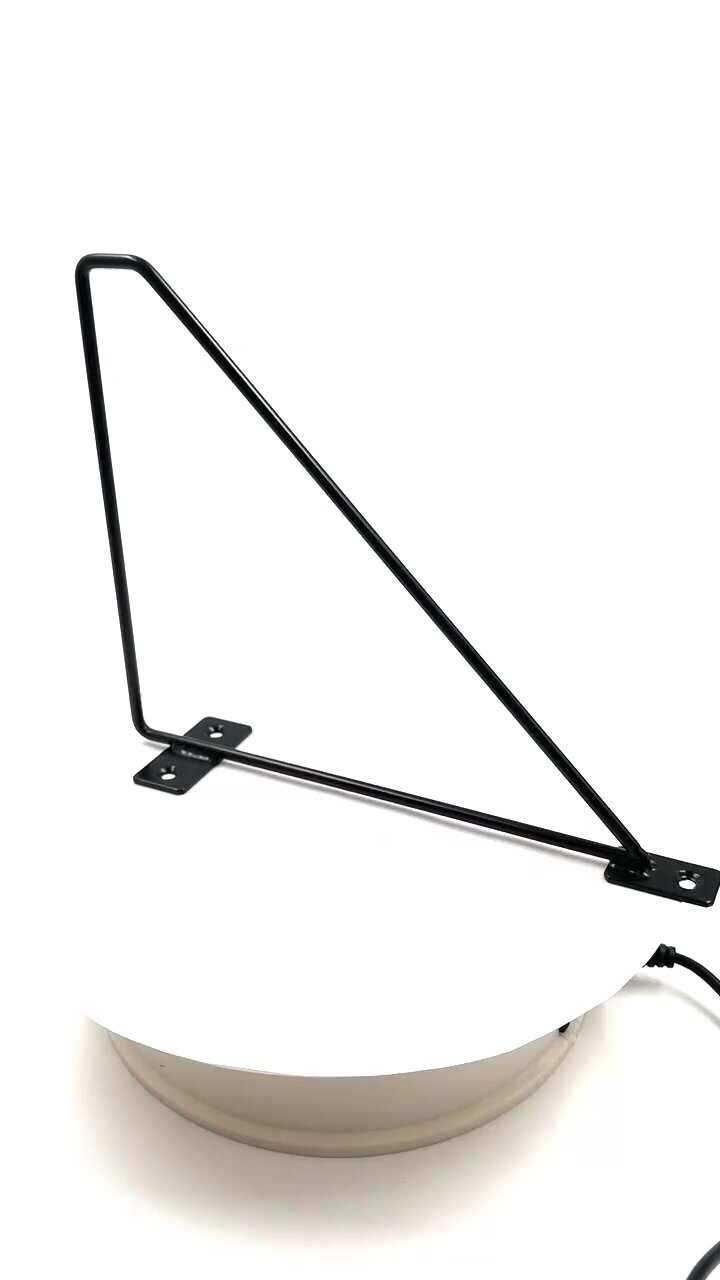 Кронштейн для полки 199*165мм, матовый черный, 2 шт. — фото 1