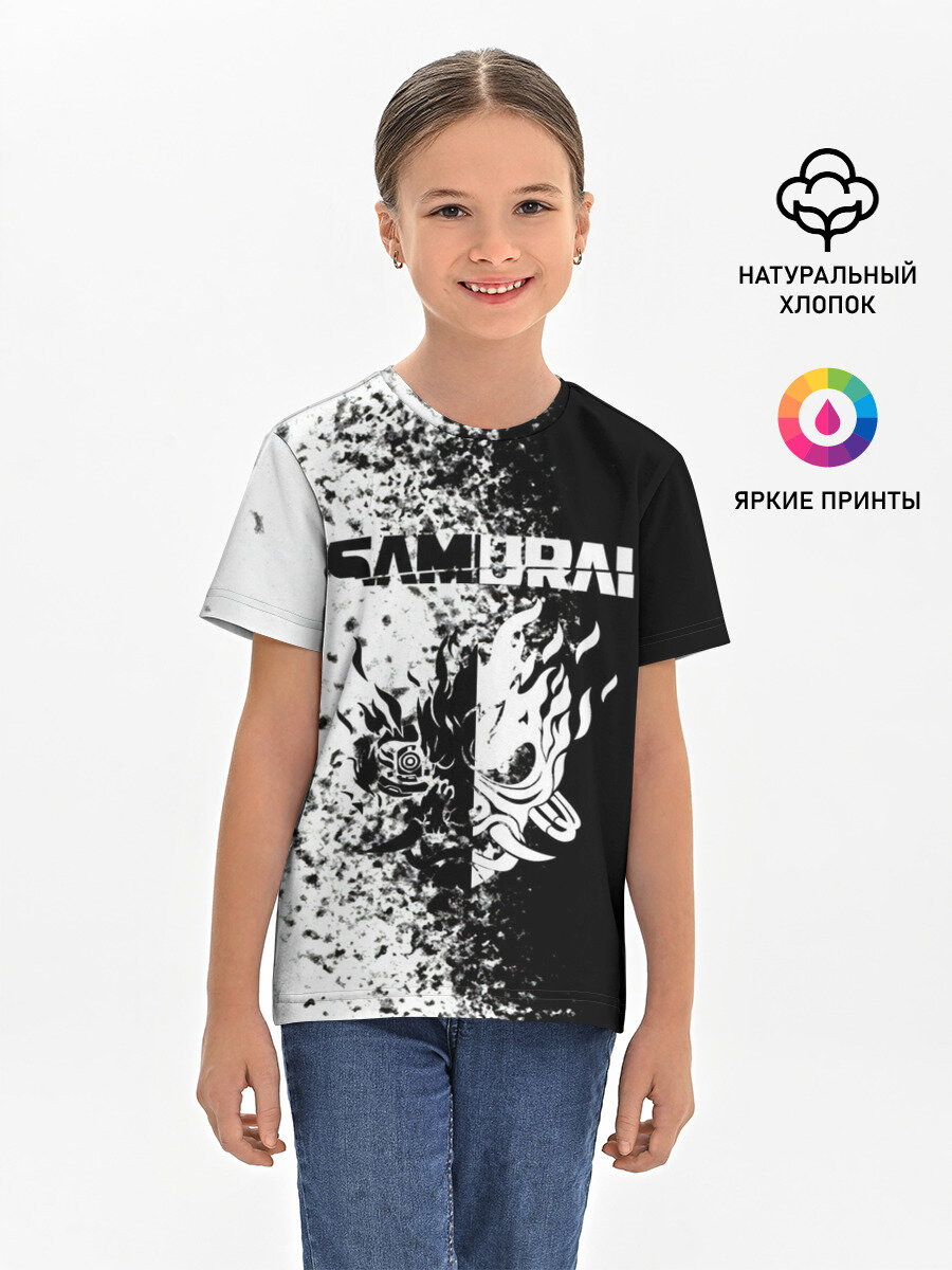 Футболка хлопковая детская Cyberpunk 2077 | Samurai.