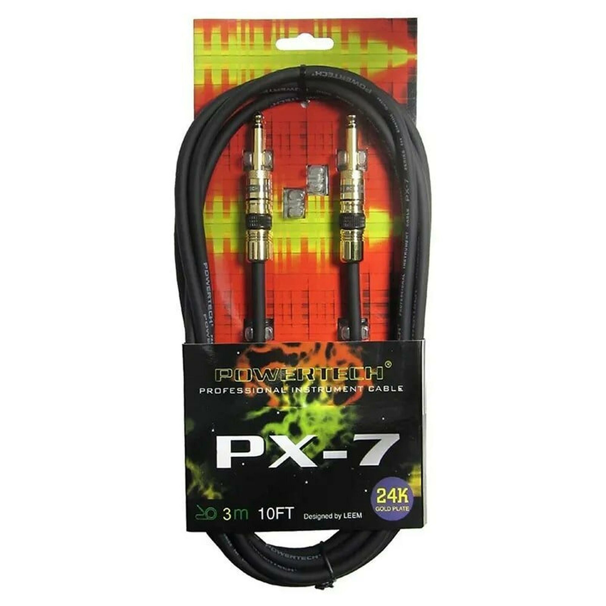 Акустический кабель инструментальный jack 6.3 mm 1/4" mono 6м Leem PWT-3.0SS Powertech
