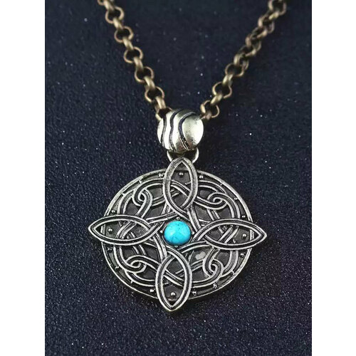 Колье Skyrim, голубой, коричневый