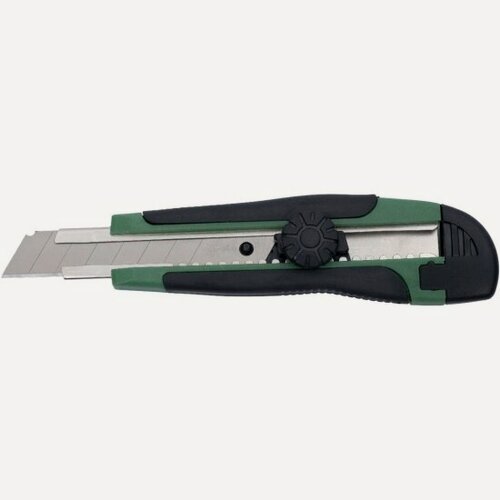 Изображение товара Нож Oasis с сегментированным лезвием Eco 18х100х0,5 мм, обрезиненнный пластиковый корпус_1030601002